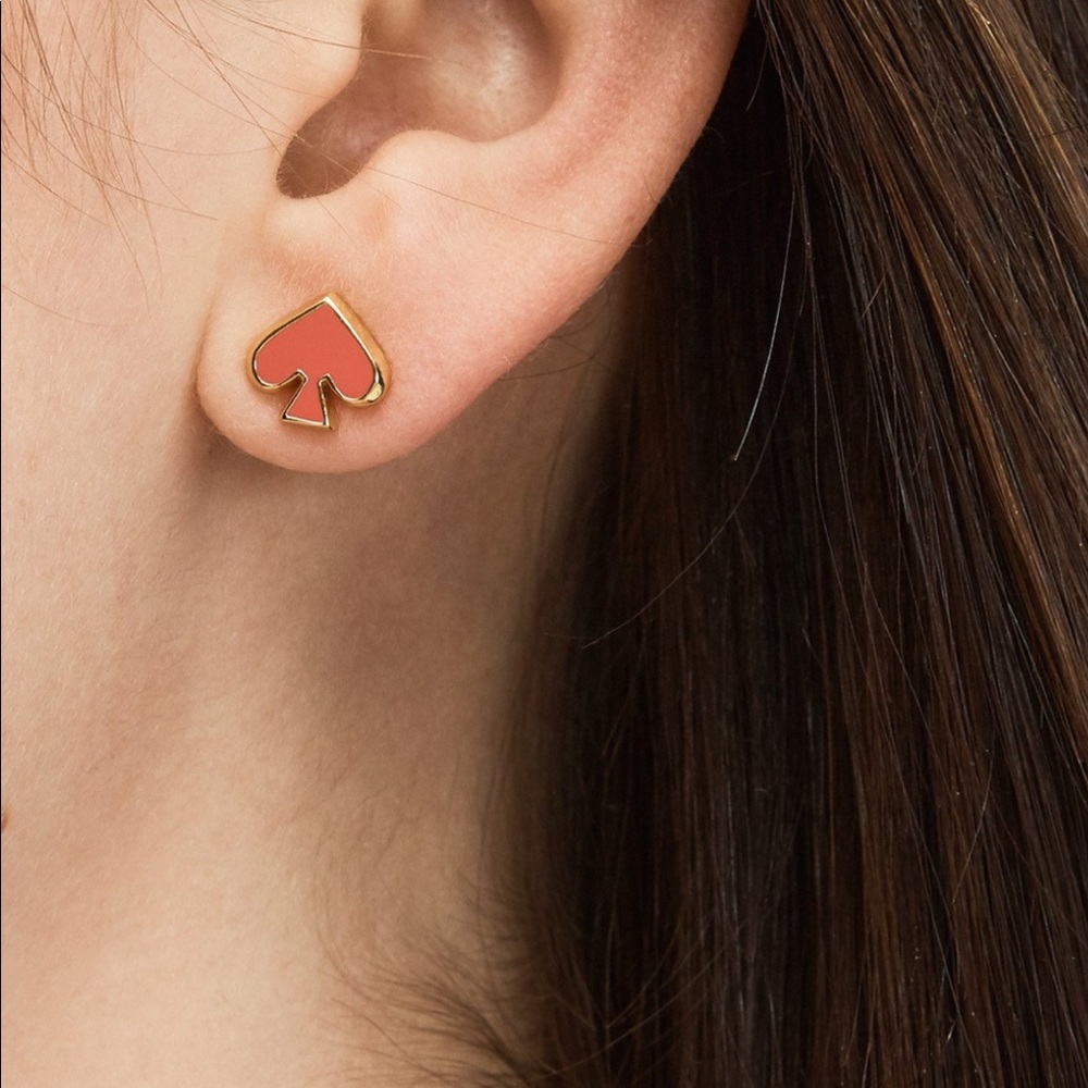 NEW kate spade NEW YORK EVERYDAY SPADE ENAMEL STUD